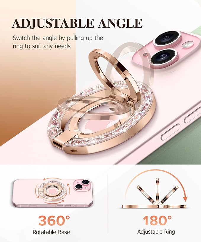 GVIEWIN Magnetic Phone Ring Holder, Compatible - Image 3