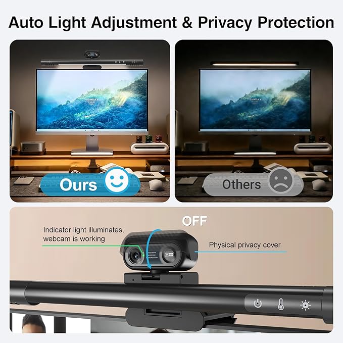 4-in-1 4K Webcam with Microphone and Speaker, Noise Cancellation, Privacy Cover - Image 6