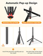 68" Automatic Tripod, Auto-Open Phone Tripod Stand - Image 2