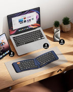 ProtoArc Ergonomic Foldable Keyboard, XK03 Split Folding Travel Bluetooth - Image 4