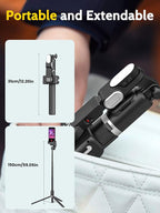 Auto Face Tracking Tripod 360 Rotation w/Stand, Selfie Stick Tripod - Image 7