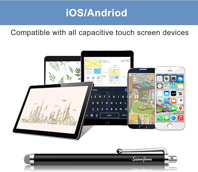 10 Pack Stylus Pens for Touch Screens, Mesh Fiber Tip Stylus Pens for ipad - Image 6