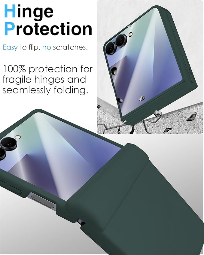 STORMTAL for Samsung Galaxy Z Flip 7 Case, Hinge Protection, Built-in Screen - Image 3