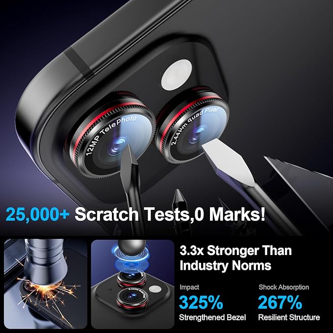 X-it 2 Pack Camera Lens Protector, Shatterproof Anti-Scratch Ultra HD - Image 5