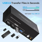 8K 60Hz HDMI KVM Switch 3 Monitors 2 Computers 4K 120Hz USB 3.0 KVM Switches - Image 4