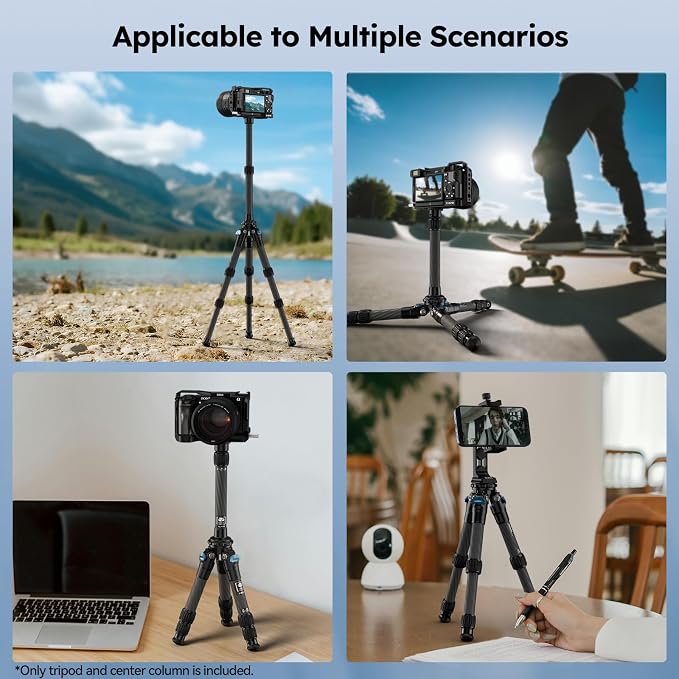 SIRUI Lightweight Carbon Fiber Mini Travel Tripod - Image 8