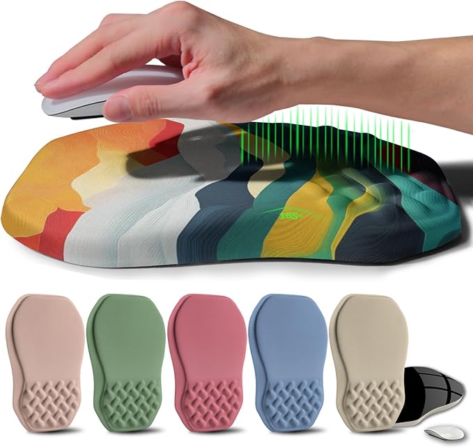 Ergonomic Raised Mouse Pad Wrist Support by Gleamtide