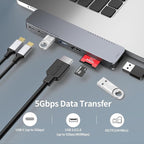 BHHB USB C Hub Adapter for MacBook Pro Air Docking Station 8-in-2 for Mac Book - Image 6