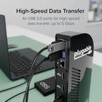Plugable USB-C Triple Monitor Docking Station: 13-in-1 Laptop Dock - Image 5