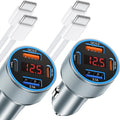 iPhone Fast Car Charger, 65W 4-Port USB C Car Phone Charger Adapter by Avatcen