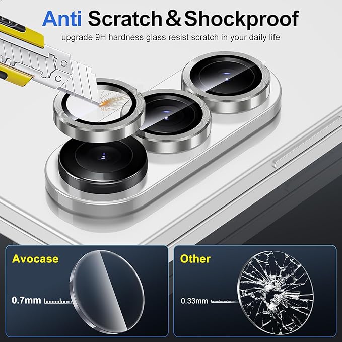 for Samsung Galaxy Z Fold 7 Camera Lens Protector, Individual Metal Ring - Image 3
