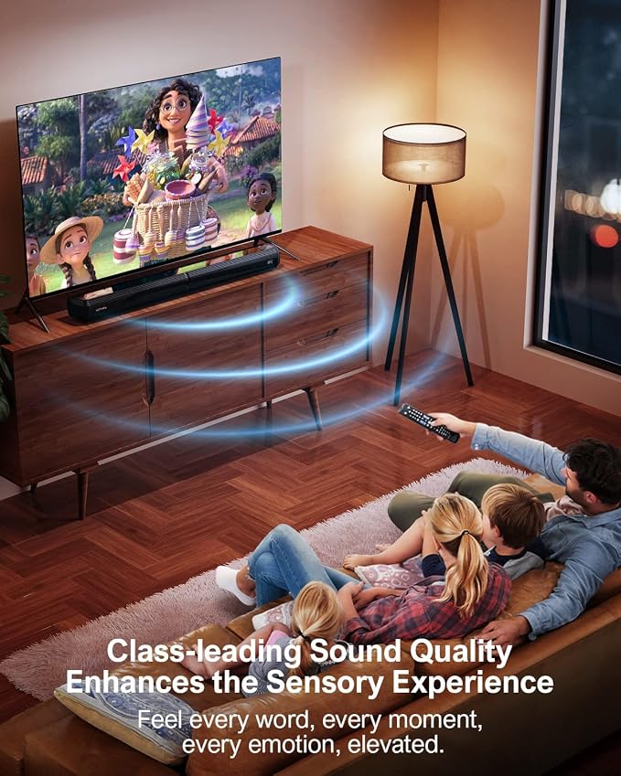ULTIMEA 2.2ch Sound Bar for TV, Peak Power 100W, 2-in-1 Detachable Bluetooth - Image 5