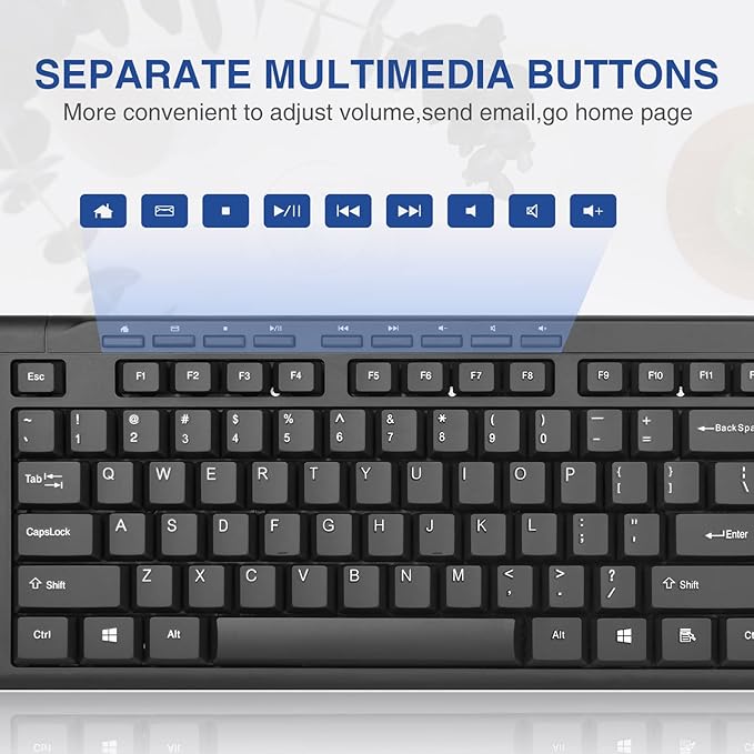 Rii RK907 Ultra-Slim Compact USB Wired Keyboard - Image 5