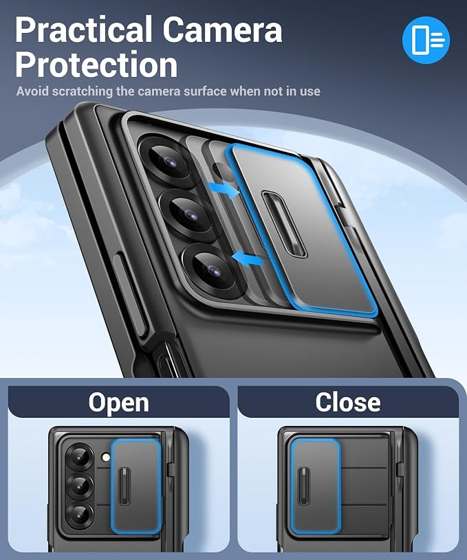 BERFY for Z Fold 7 Case with Privacy Screen Protector, Military Grade Hidden - Image 4