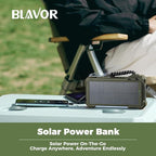 BLAVOR Solar Power Bank 20000mAh Built-in Cables, Wireless Charger - Image 7