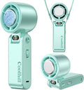 Handheld Portable Fan with Ice Cooler: 100-Speed 5500mAh Rechargeable Handheld by Unknown