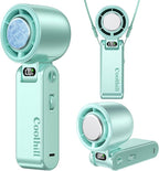 Handheld Portable Fan with Ice Cooler: 100-Speed 5500mAh Rechargeable Handheld by Unknown