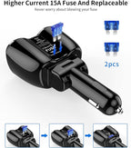Cigarette Lighter Splitter, SUPERONE 180W 2-Socket Cigarette Lighter Adapter - Image 8