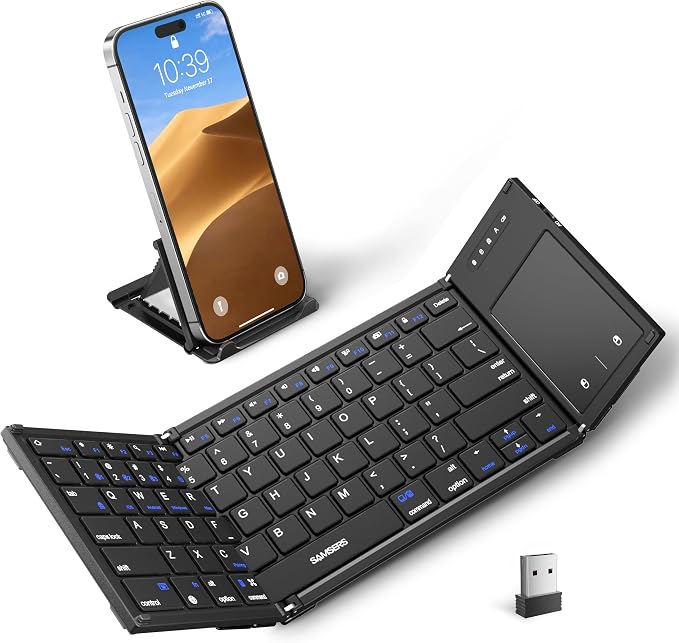 Samsers Foldable Bluetooth Keyboard by HOME