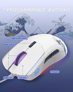 COSTOM Womier G705 USB Wired Gaming Mouse - Image 6