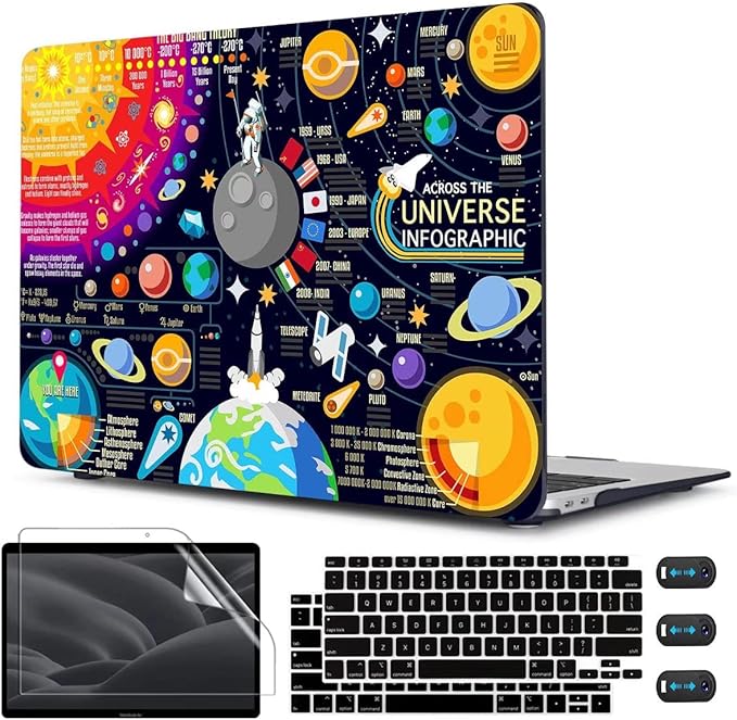 CISSOOK Compatible with MacBook Air 13 inch Case 2021 2020 2019 2018 Release by CISSOOK