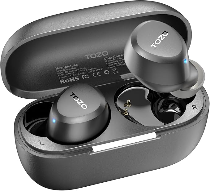 TOZO A1 Wireless Earbuds Bluetooth 5.3 Light Weight in Ear IPX5 Waterproof by TOZO