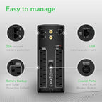 APC UPS Back-UPS Pro 1500VA UPS, 900W Battery Backup & Surge Protector - Image 2
