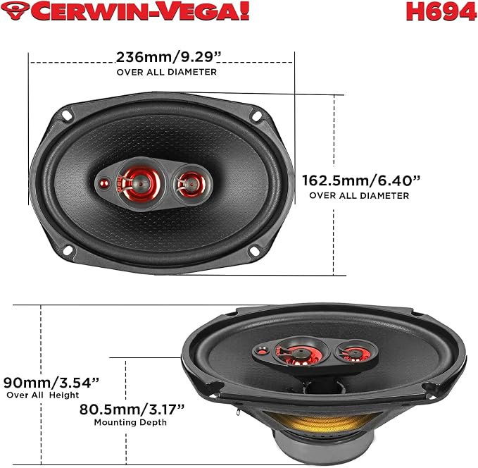 CERWIN-VEGA! HED 2025 Edition – 6.94” 2-Way Coaxial Full Range Speaker System - Image 4