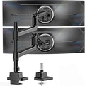 monTEK Dual Monitor Arm for up to 57" and 59.4 lbs Ultrawide Screen, Aluminum by monTEK