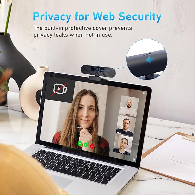 1080P 60FPS Webcam, VIZOLINK FHD computer video camera - Image 5