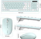 Wireless Keyboard and Mouse Combo, Full-Sized Wireless Keyboard and Adjustable - Image 9