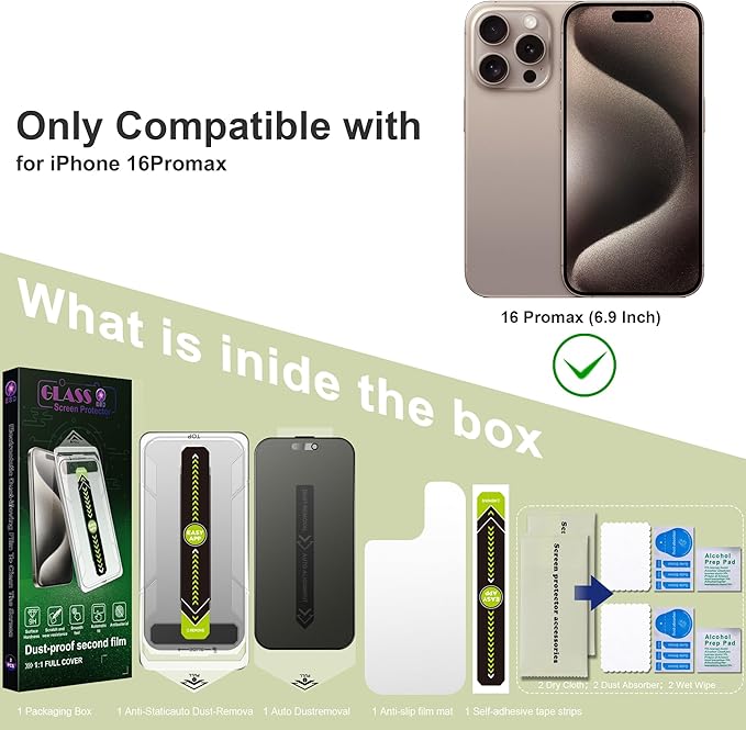 9H Tempered Glass, Anti-Glare, Full Coverage, Anti-Fingerprint, Auto Dust - Image 7