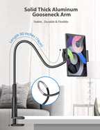 Tablet Stand Holder for Bed, Gooseneck Mount - Image 4