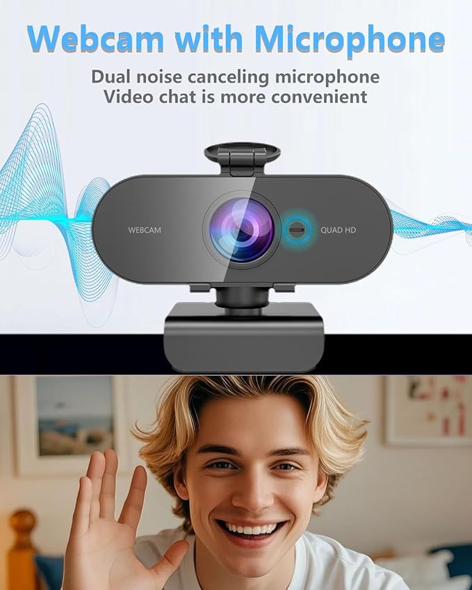2K Webcam for PC Mac Laptop - Image 3