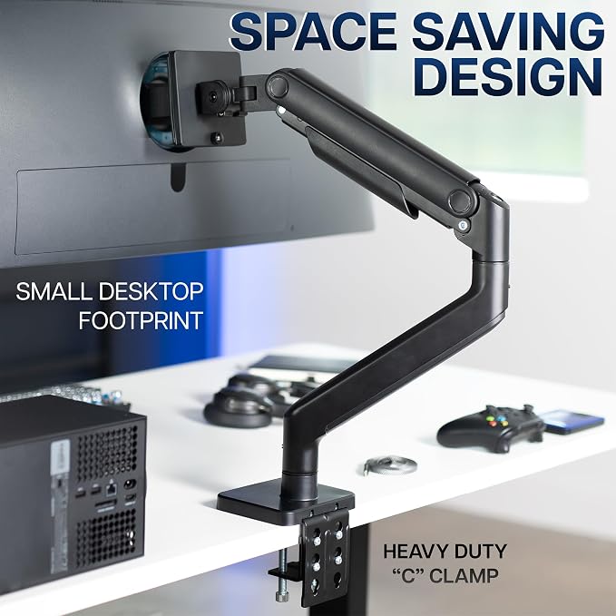 VIVO Heavy Duty Aluminum Ultrawide Monitor Tension Arm - Image 8