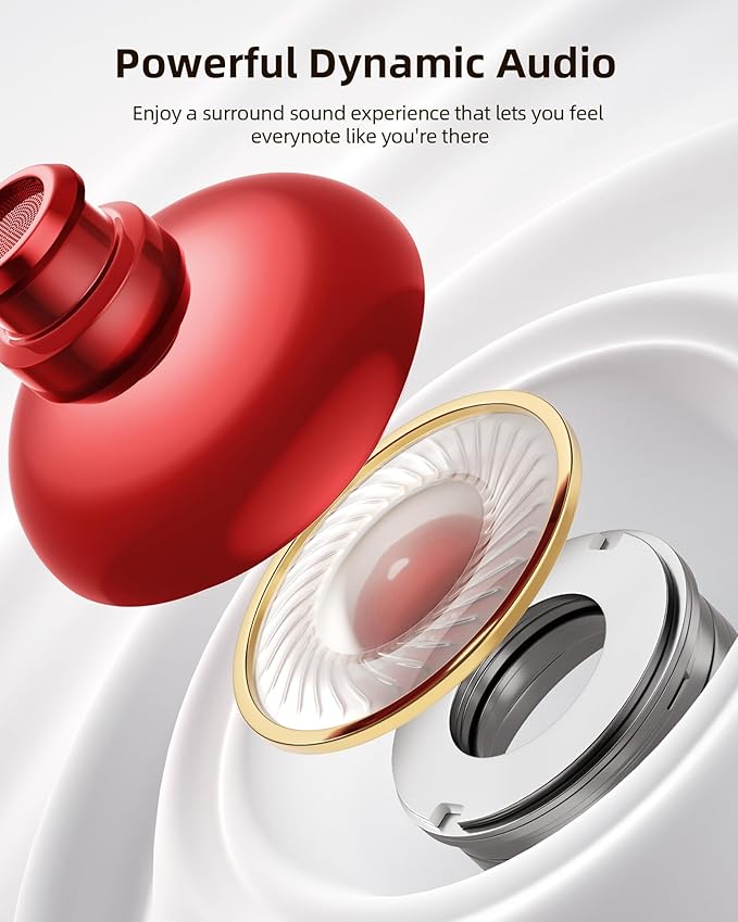 PocBuds Bluetooth Headphones Wireless Earbuds 80hrs Playtime Wireless Charging - Image 5