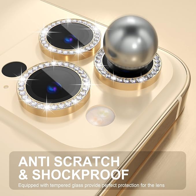 Choiche [3+1 for iPhone 14 Pro/iPhone 14 Pro Max Camera Lens Protector Bling - Image 3