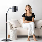 Tablet Floor Stand, Adjustable Tablet Stand, 360° Rotation Tablet Holder - Image 2