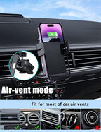 Wireless Car Charger, MOKPR 15W/10W/7.5W Cup Holder Phone Mount, Auto Clamping - Image 8