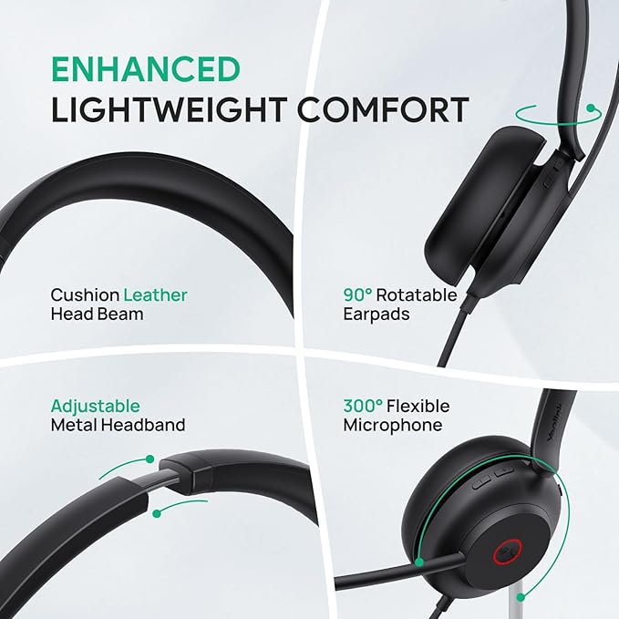 Yealink UH35 Wired Headset, USB Headset - Image 2