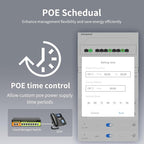 POE Switch, 10 Port Gigabit Switch, Easy Smart Cloud Managed Switch/Ethernet - Image 6