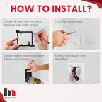 BestMounts - 144 Pack In Wall Cable Management TV Cord Hider - Image 5