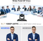 Tenveo 12X Optical Zoom PTZ Conference Camera USB3.0/HDMI 90° Wide View Angle - Image 4