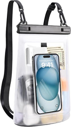 2L Waterproof Phone Pouch for iPhone 16 15 14 11 Pro Max & Galaxy S24 S21 by Jzocon