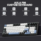AULA F99 Wireless Mechanical Keyboard, Tri-Mode BT5.0/2.4GHz/USB-C Hot - Image 2