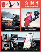 VANMASS True Military-Grade Car Phone Holder Strongest Suction & Clip Cell - Image 3