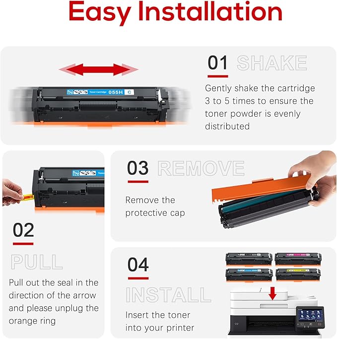 055 High Capacity Toner Cartridge Replacement - Image 5