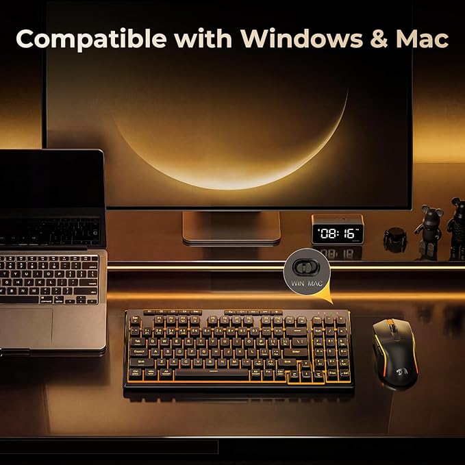 Redragon S156 Wireless Keyboard and Mouse - Image 9