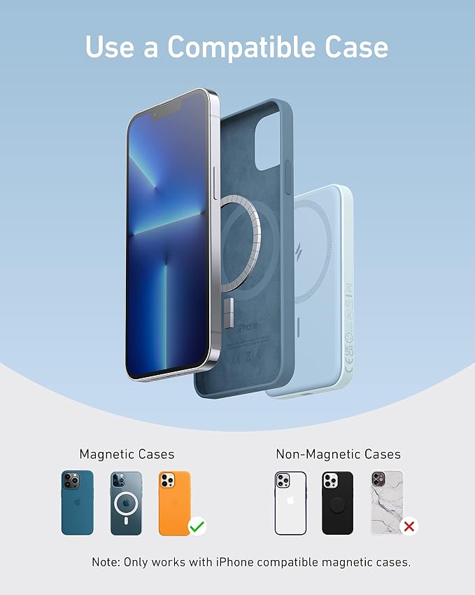 Anker 621 Magnetic Portable Charger, 000mAh Wireless Power Bank - Image 6