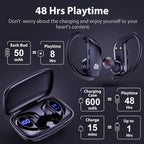 bmanl Wireless Earbuds Bluetooth Headphones 48hrs Play Back Sport Earphones - Image 3